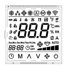 VA negatívny LCD modul